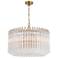 Lofton 7 Light Aged Brass Chandelier