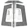 Lofty 18 1/2" Wide Silverado and Gray 3-Light Ceiling Light