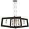 Lofty 48" Wide Faux Zebrawood Kitchen Island Light Pendant