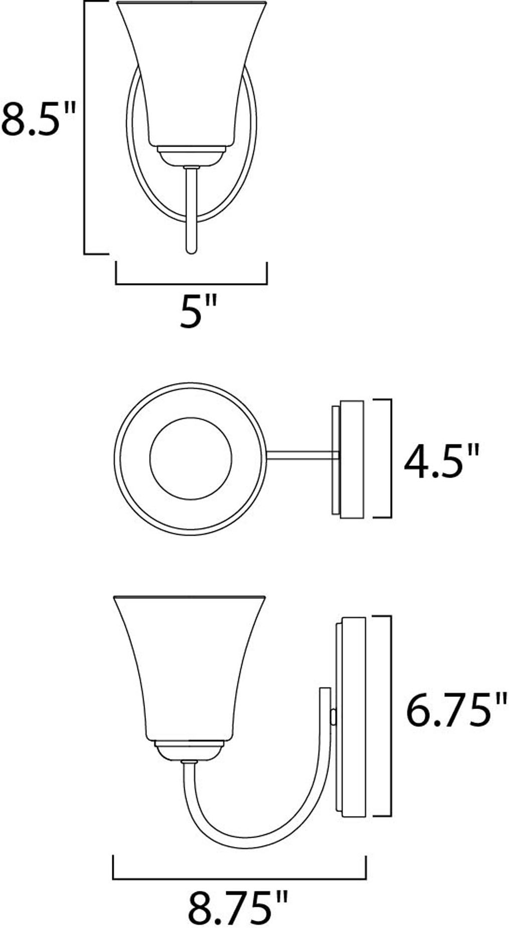 Image 3 Logan 1-Light Wall Sconce - Oil Rubbed Bronze more views