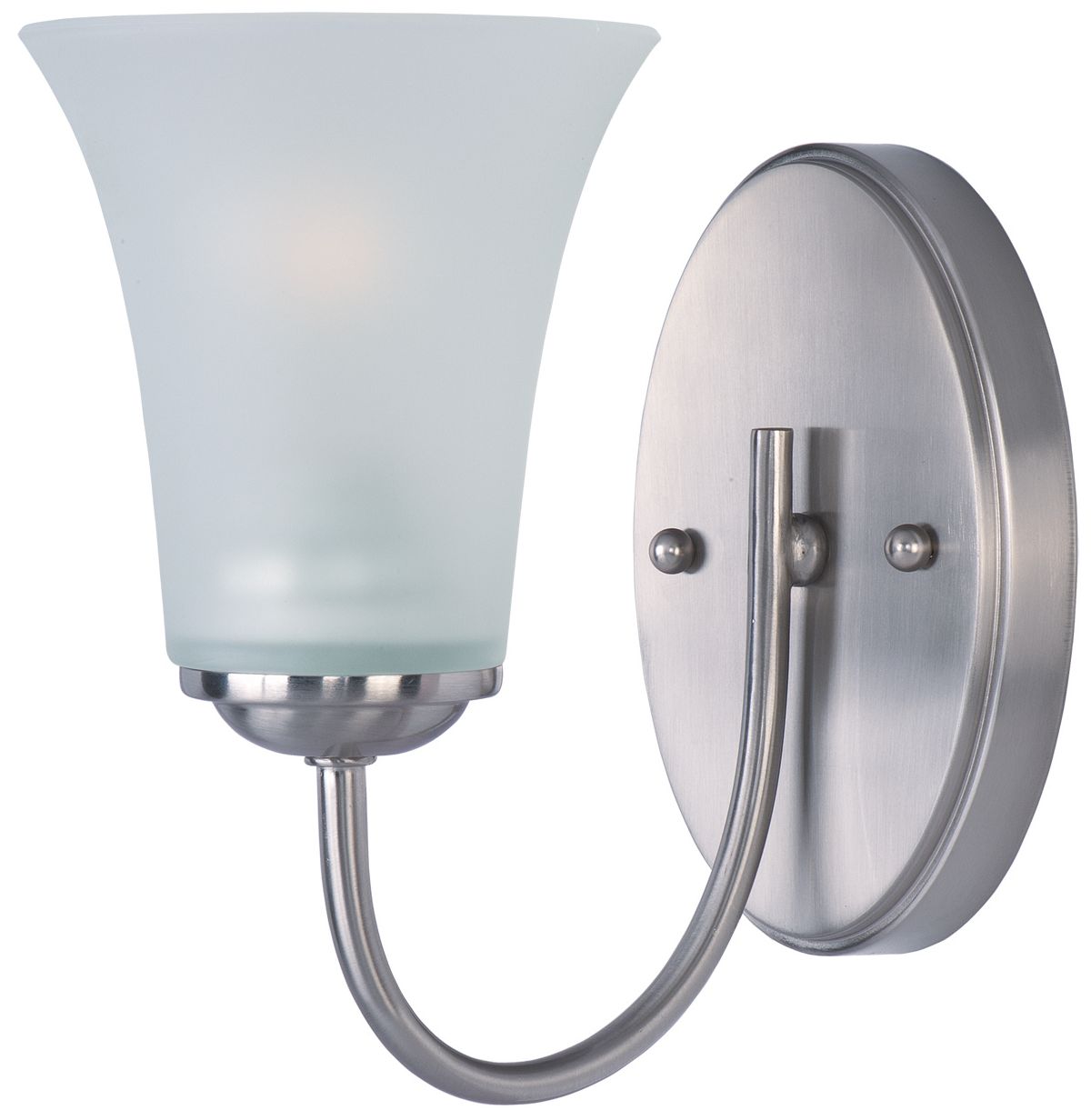 Logan 1-Light Wall Sconce - Satin Nickel