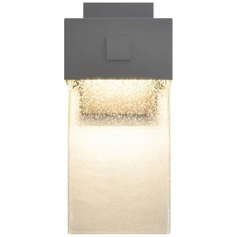 Image 1 Logan 14 inch High Textured Gray LED Outdoor Wall Light