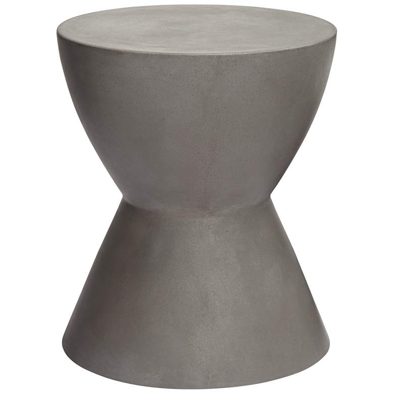 Logan 17 3/4&quot; High Gray Concrete Modern End Table