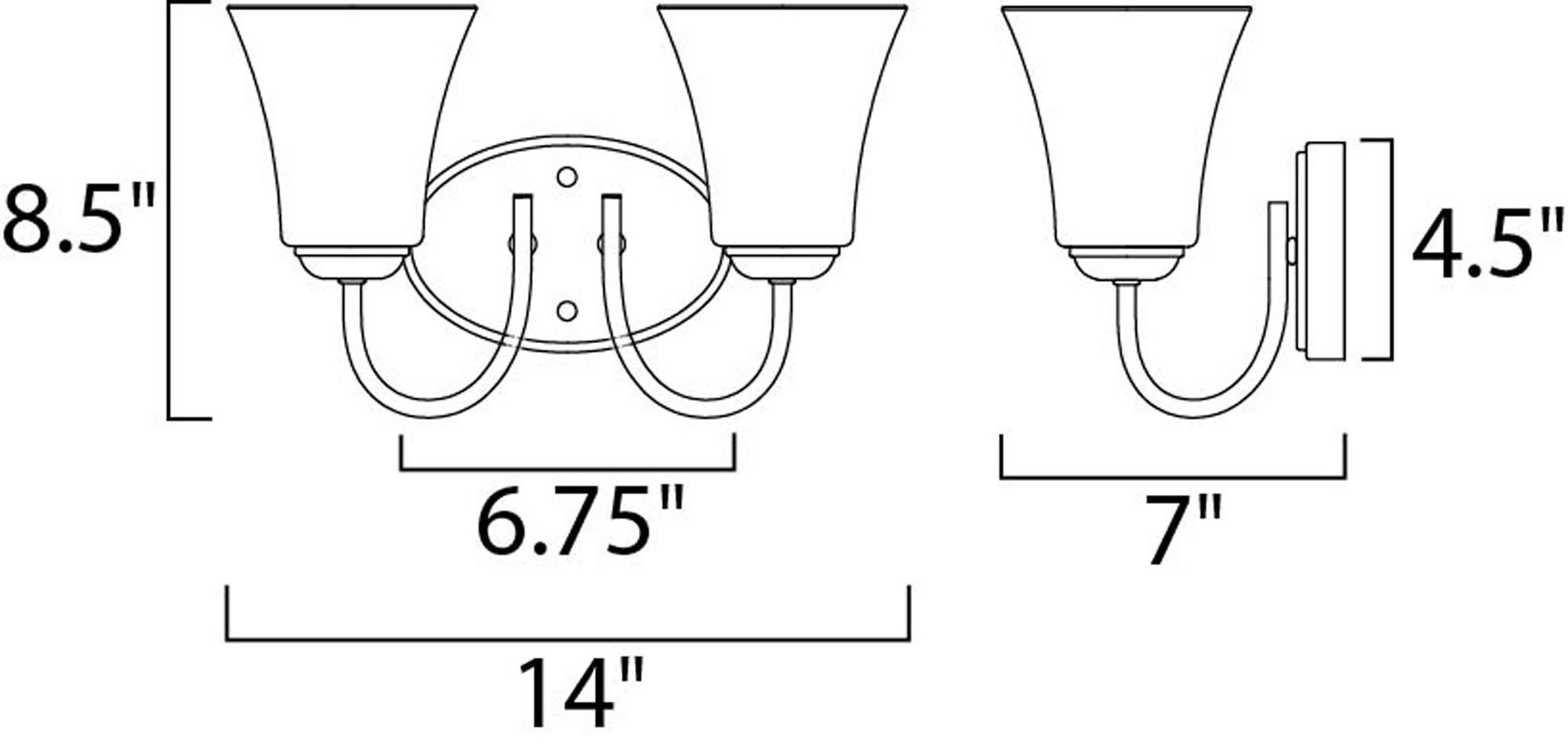 Image 3 Logan 2-Light Bath Vanity Oil Rubbed Bronze more views