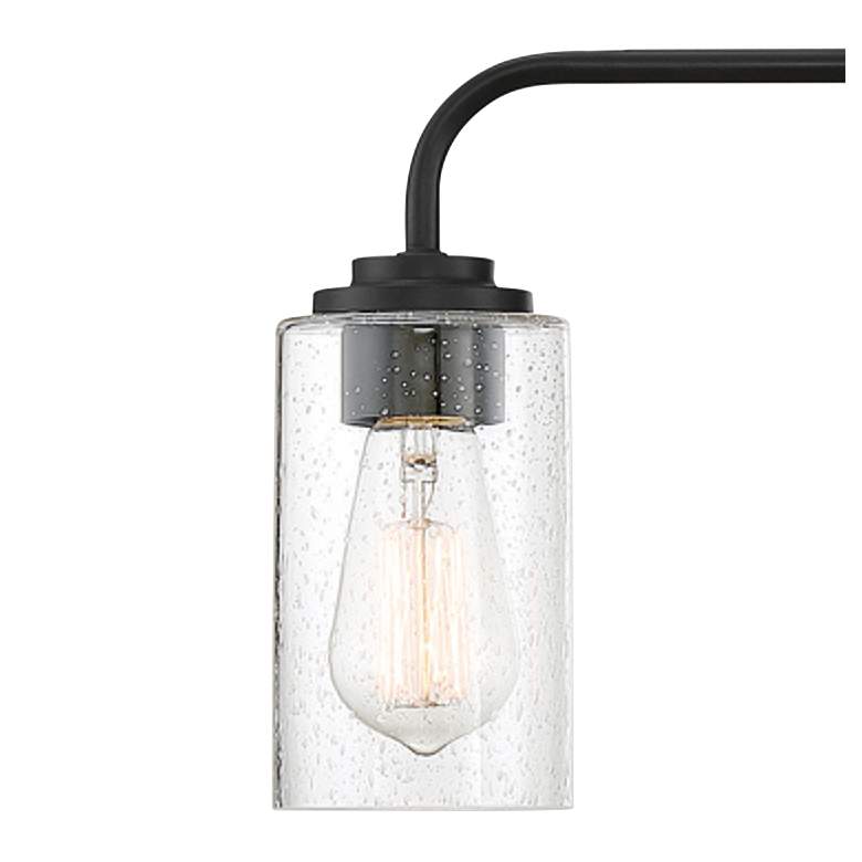 Image 2 Logan 24 1/2" Wide Matte Black Metal 3-Light Bath Light more views
