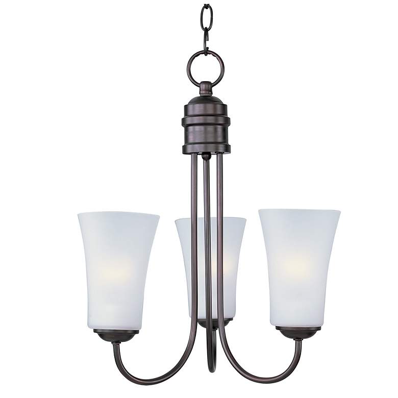 Image 1 Logan 3-Light 17" Wide Oil Rubbed Bronze Chandelier