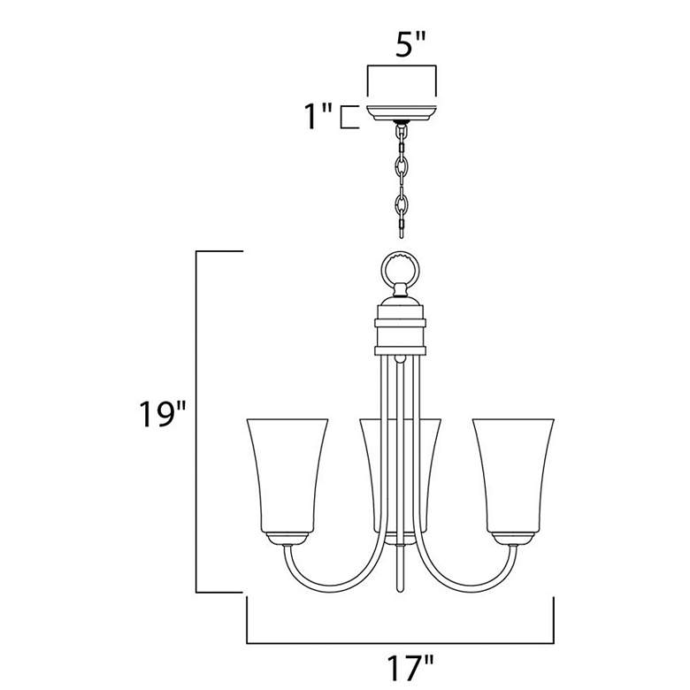 Image 2 Logan 3-Light 17" Wide Oil Rubbed Bronze Chandelier more views