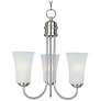 Thumbnail1 of Logan 3-Light 17" Wide Satin Nickel Chandelier