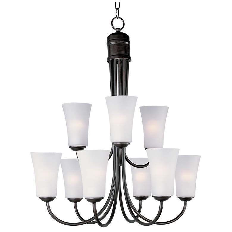 Image 1 Logan 9-Light 28.5" Wide Oil Rubbed Bronze Chandelier