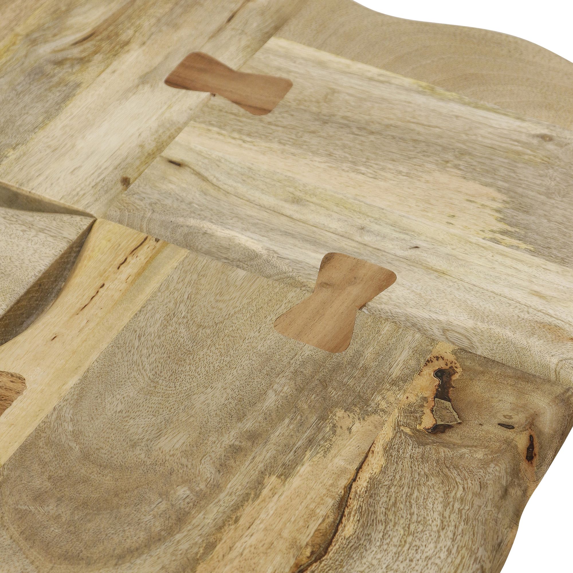 Image 2 Logan - Live Edge Wood and Black Coffee Table with Butterfly Joinery more views