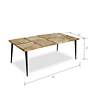 3_Logan - Live Edge Wood and Black Coffee Table with Butterfly Joinery more views