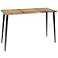 Logan Live Edge Wood and Black Console Table with Butterfly Joints