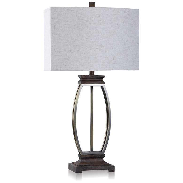 Image 1 Logan - Table Lamp - Heathered White