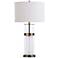 Logan Westray Double Clear Glass LED Night Light Table Lamp