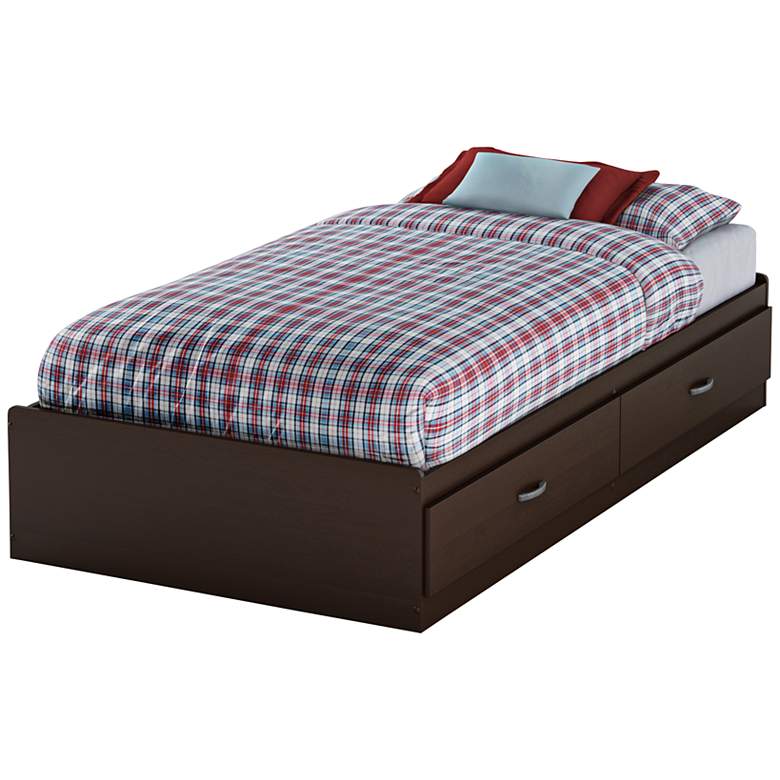Image 1 Logik Collection Chocolate Twin Mates Bed