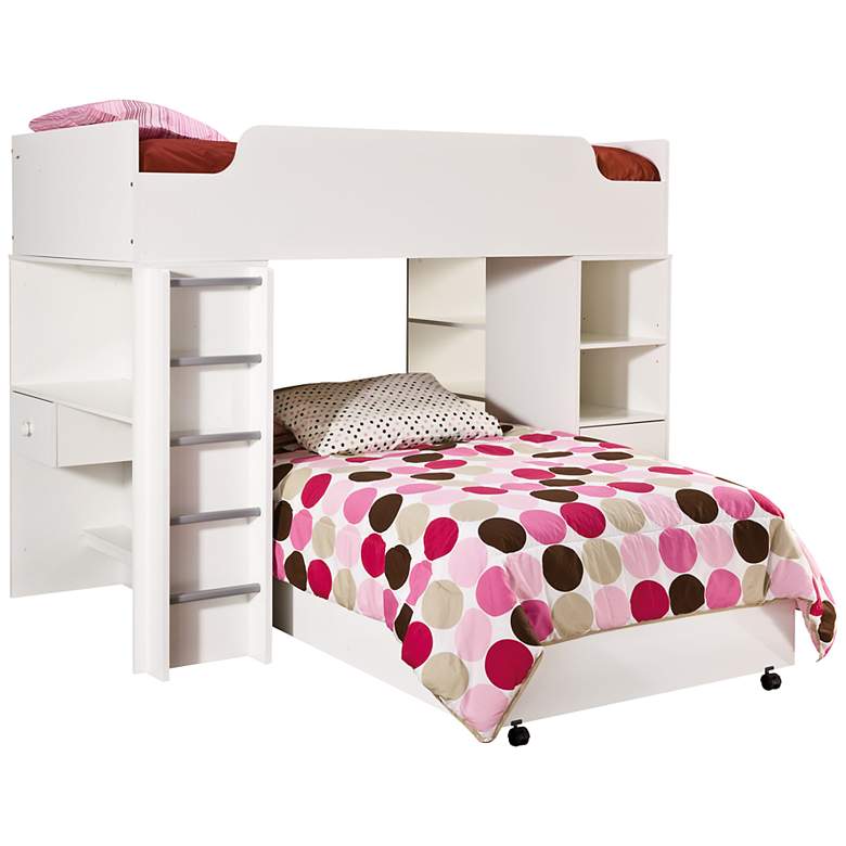 Image 1 Logik Collection Pure White Twin Loft Bed