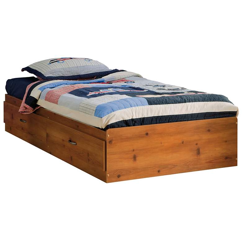 Image 1 Logik Collection Sunny Pine Twin Mates Bed