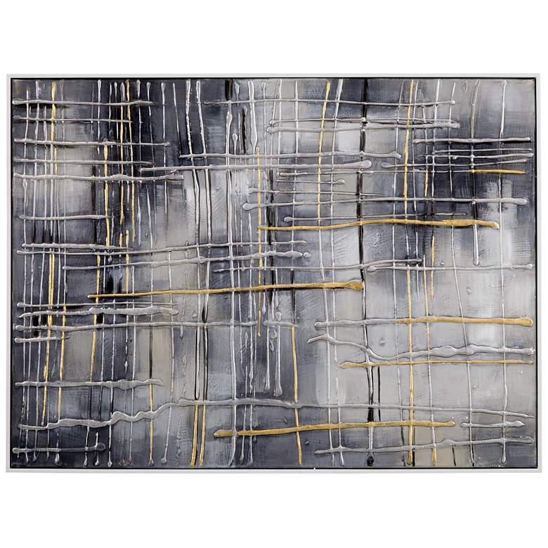 Image 1 Logistics Gray 49" Wide Framed Canvas Wall Art