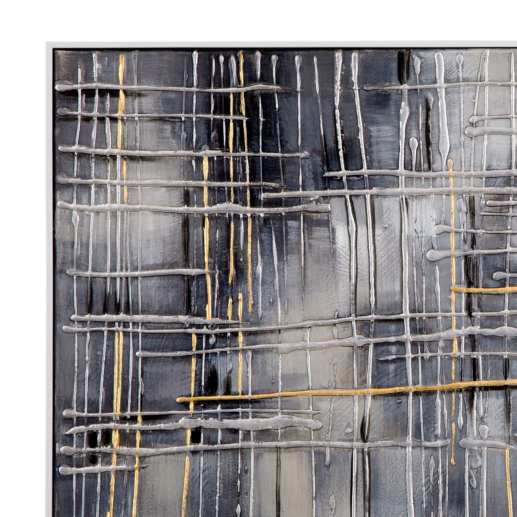 Image 2 Logistics Gray 49" Wide Framed Canvas Wall Art more views