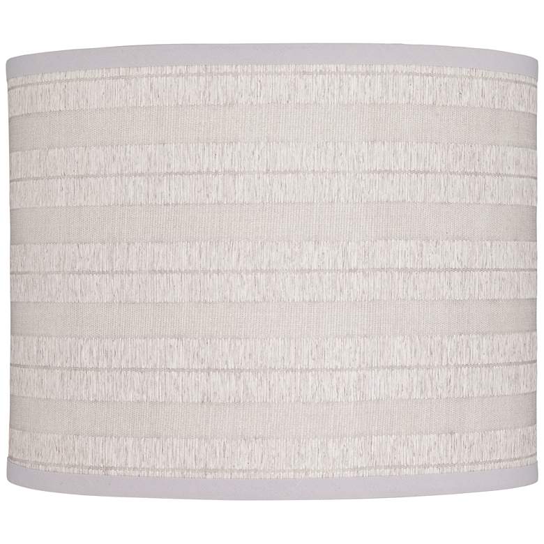 Image 1 Lola Gray Grasscloth Paper Drum Lamp Shade 14x14x11 (Spider)