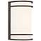 Lola - LED Wall Sconce - Bronze Finish - Frosted Glass