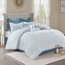 Thumbnail2 of Loleta Blue White 8-Piece King Comforter Bed Set