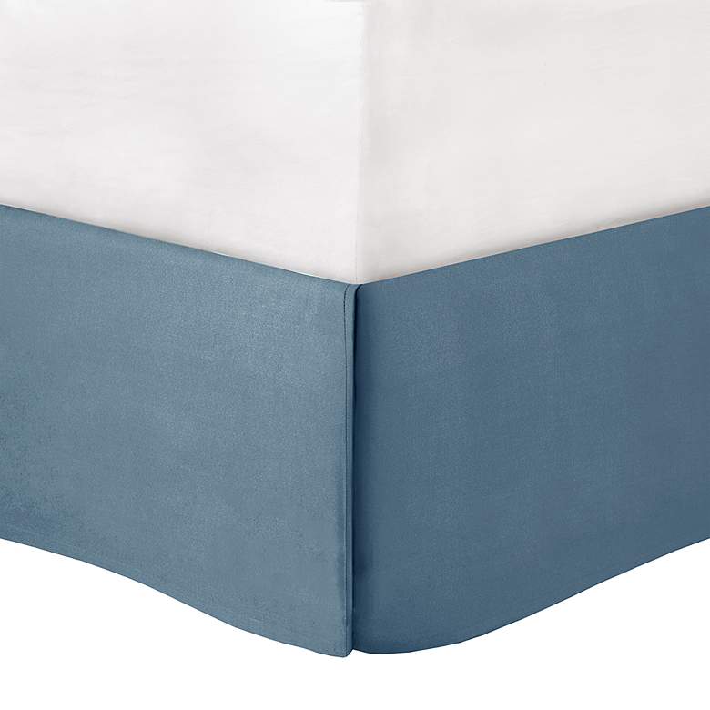 Image 6 Loleta Blue White 8-Piece Queen Comforter Bed Set more views