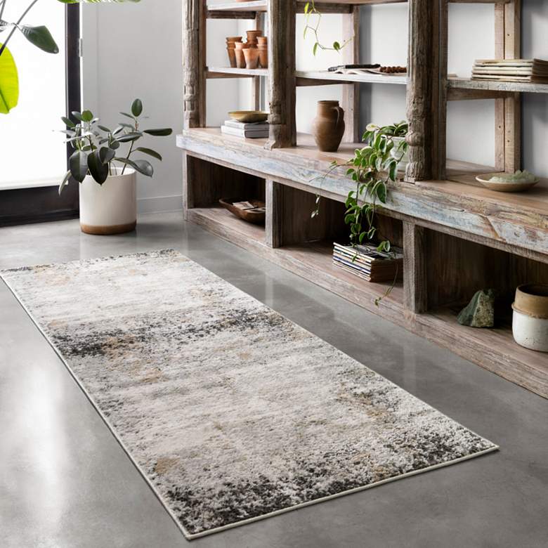 Image 1 Loloi Alchemy ALC-02 5'3"x7'6" Granite and Gold Area Rug