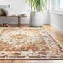 Thumbnail1 of Loloi BEA-01 2'3"x3'9" Ivory and Rust Area Rug