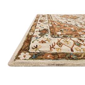 Image3 of Loloi BEA-01 2'6"x7'6" Ivory and Rust Area Rug more views