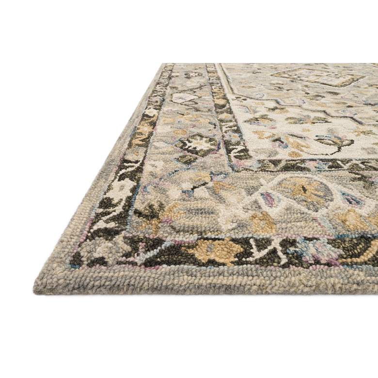 Image 4 Loloi BEA-01 5'0"x7'6" Gray and Ivory Area Rug more views