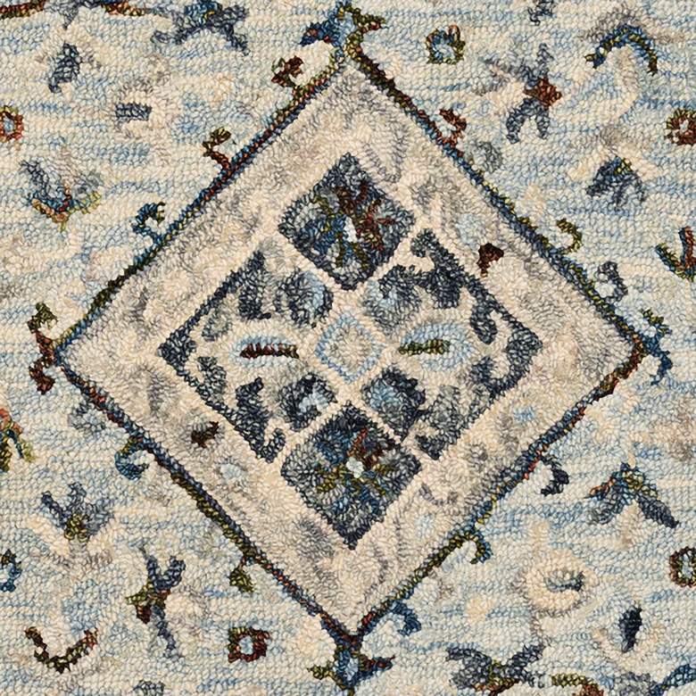 Image 4 Loloi BEA-01 5'0"x7'6" Light Blue and Blue Area Rug more views
