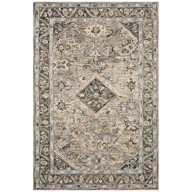 Image 2 Loloi BEA-02 5'0"x7'6" Sky and Multi-Color Area Rug