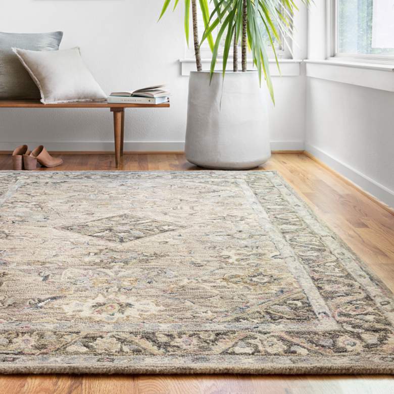 Image 1 Loloi BEA-02 5'0"x7'6" Sky and Multi-Color Area Rug