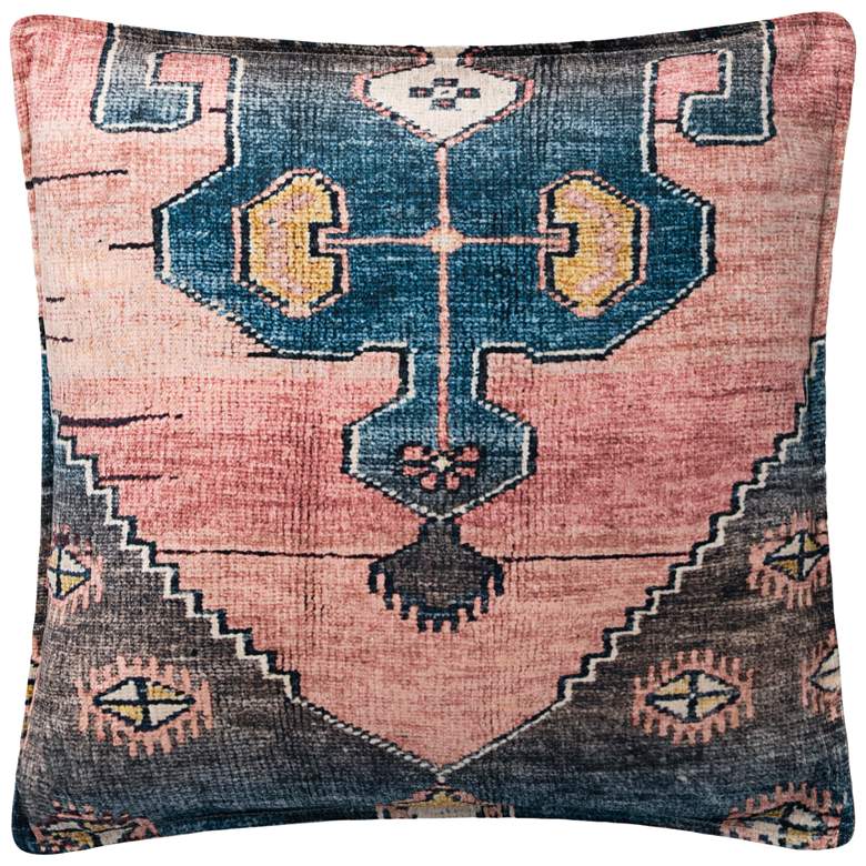 Image 1 Loloi Blush Multi-Color Poly Fill 22 inch Square Throw Pillow