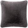 Loloi Charcoal 22" Square Throw Pillow