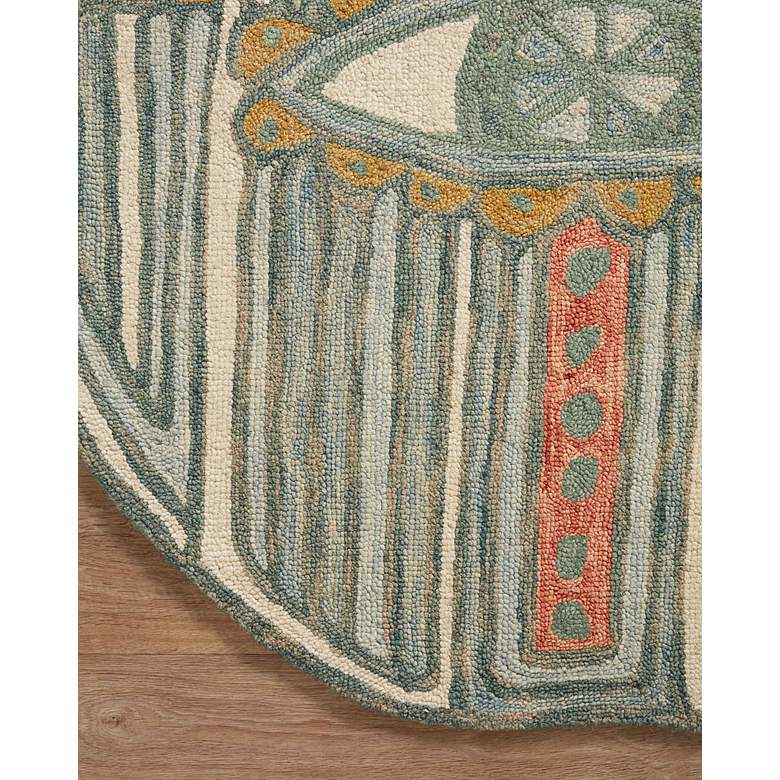 Loloi Chaya CHY-01 5&#39;x7&#39;6 inch Sky and Red Handle Area Rug more views