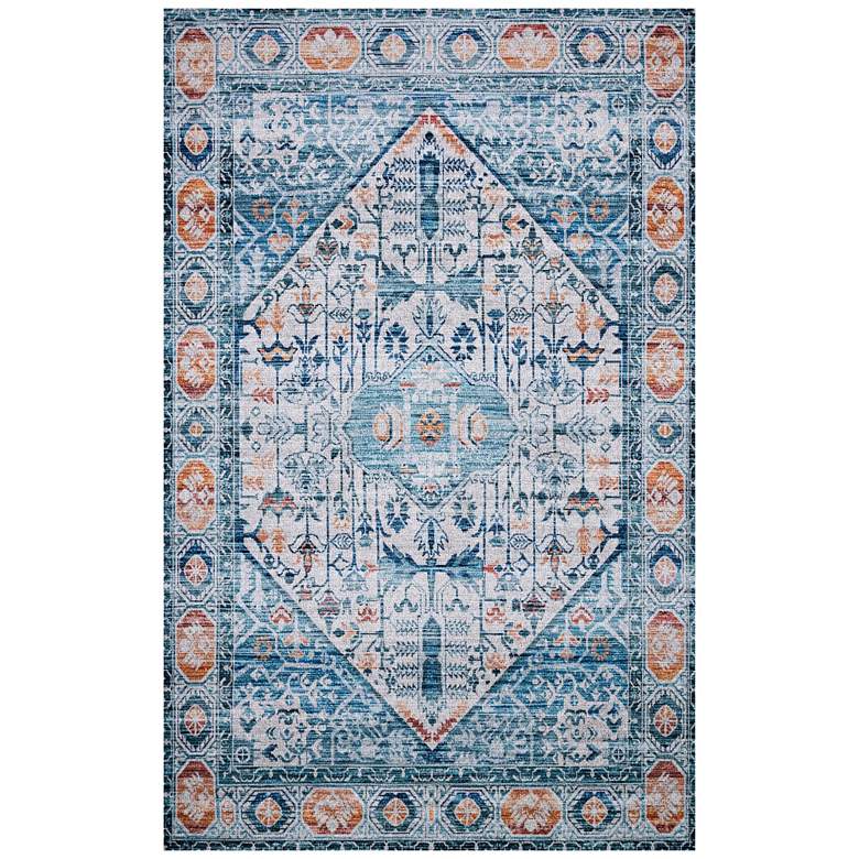 Image 1 Loloi Cielo 5'x7'6" Ivory and Sunset Oriental Area Rug