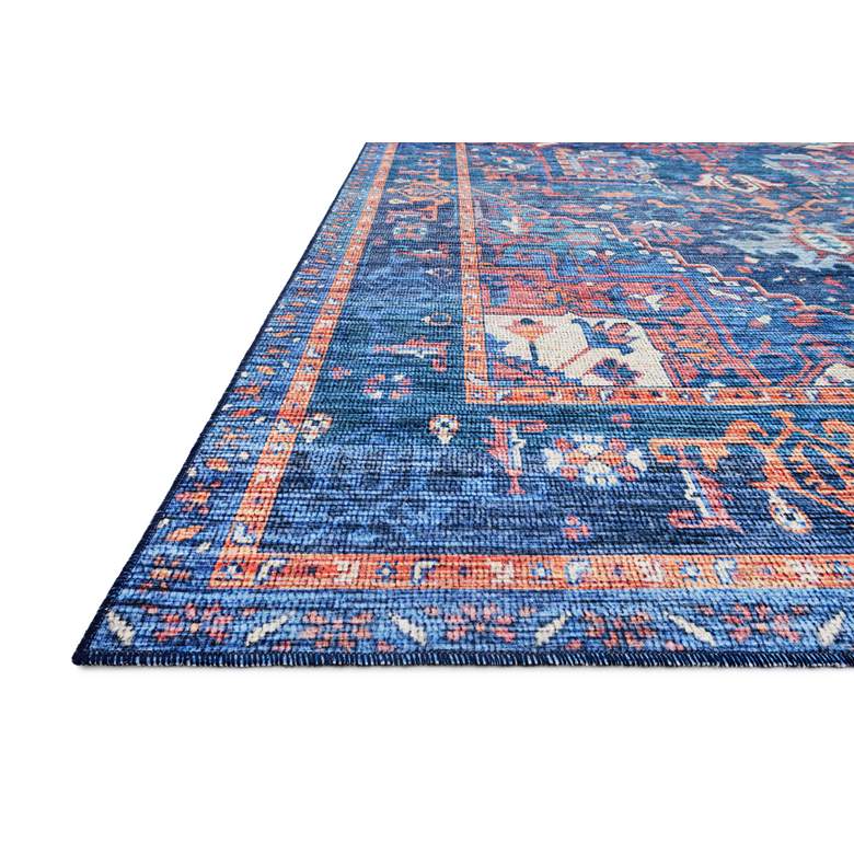 Loloi Cielo CIE-04 5&#39;x7&#39;6 inch Blue and Red Rectangular Area Rug more views