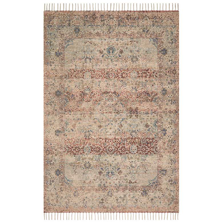 Image 1 Loloi Cornelia COR-05 5'x7'6" Seafoam Green Brick Area Rug