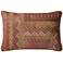 Loloi Cropley Pink and Rust Tribal 21" x 13" Pillow