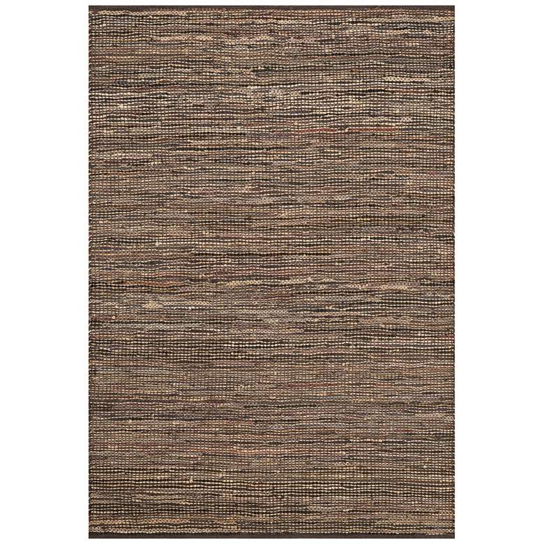 Loloi Edge 5&#39;x7&#39;6&quot; Brown Hand-Made Area Rug