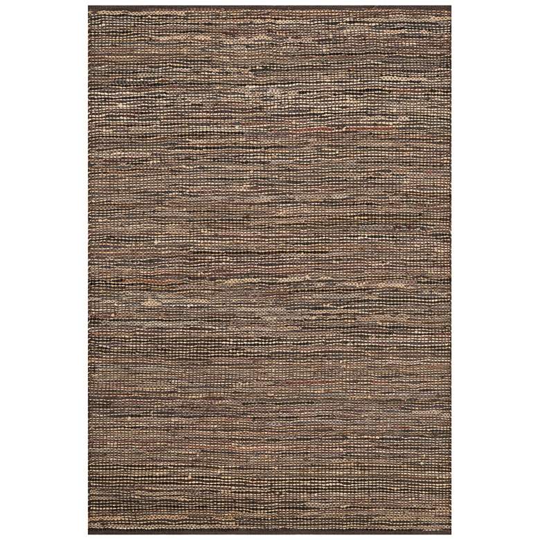 Image 1 Loloi Edge 5'x7'6" Brown Hand-Made Area Rug