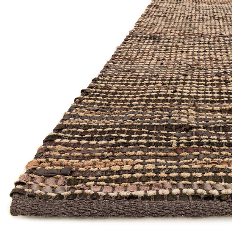 Image 2 Loloi Edge 5'x7'6" Brown Hand-Made Area Rug more views