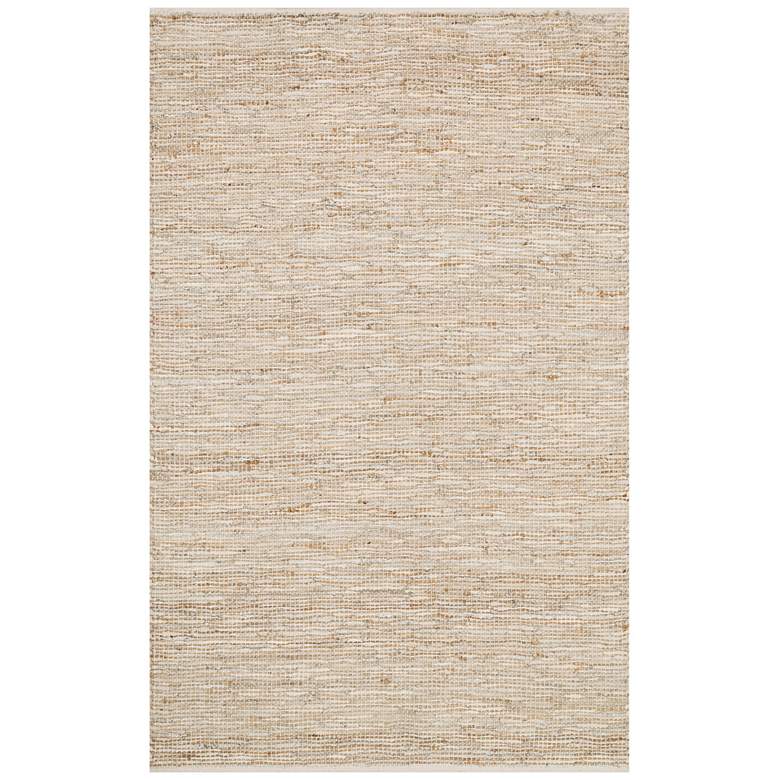 Image 1 Loloi Edge 5&#39;x7&#39;6 inch Ivory Hand-Made Area Rug