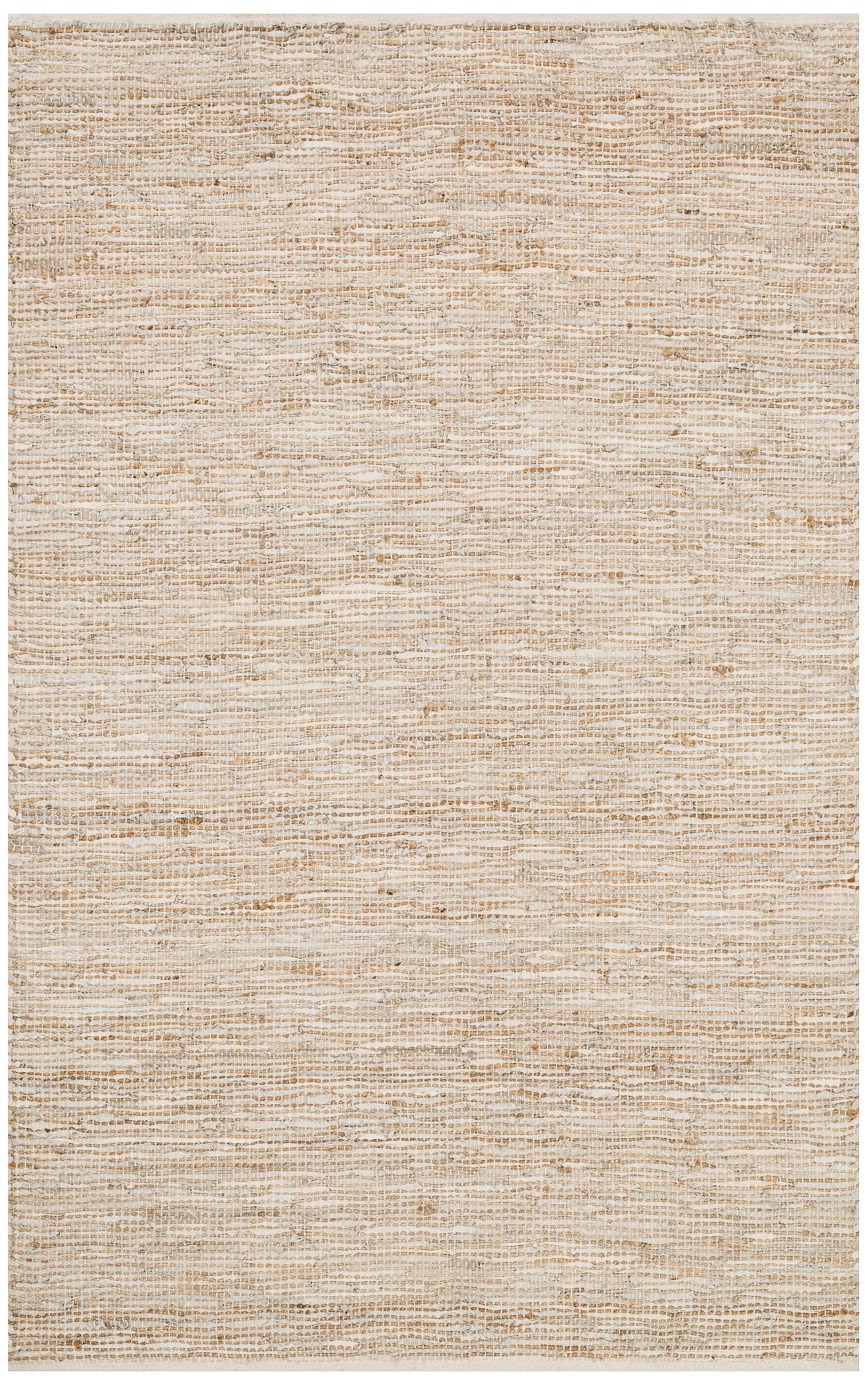 Image Loloi Edge 5'x7'6" Ivory Hand-Made Area Rug