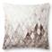 Loloi Gray Cowhide 22" Ombre Square Decorative Throw Pillow