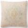 Loloi Green and Beige Abstract 22" Square Throw Pillow