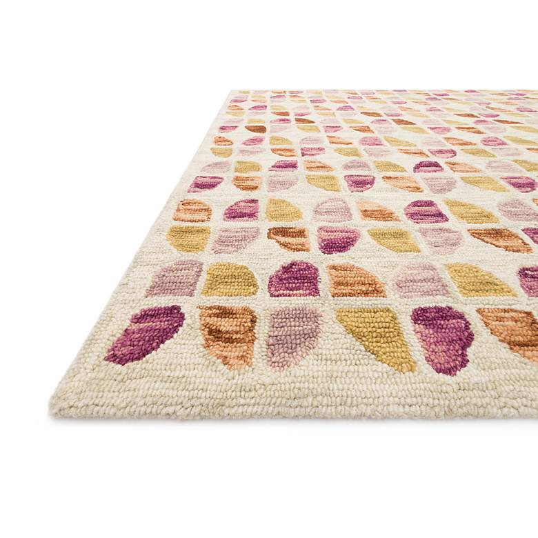 Loloi Hallu HAL-05 5&#39;x7&#39;6&quot; Ivory and Sunset Wool Area Rug more views