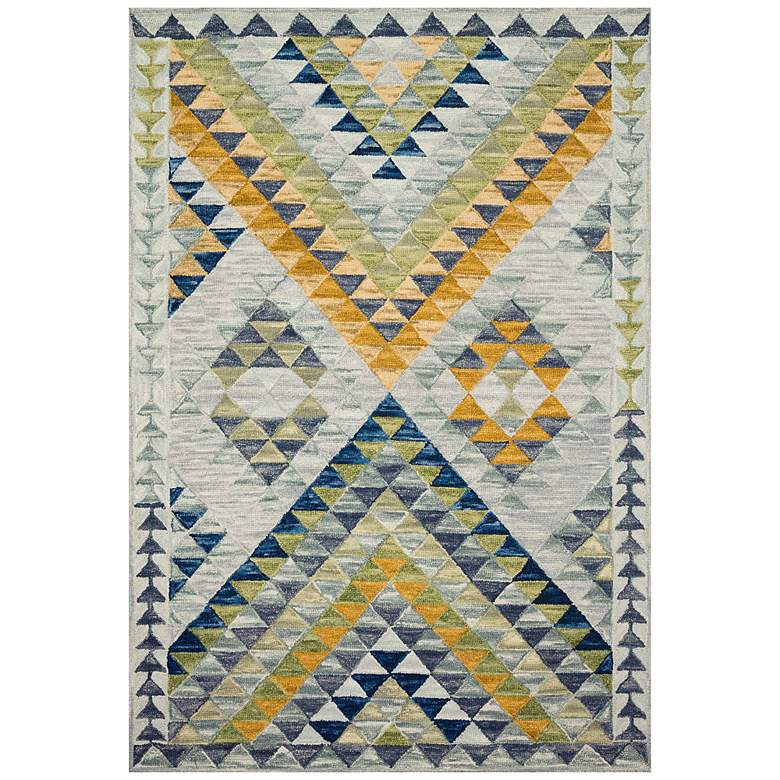 Loloi Hallu HAL-07 5&#39;x7&#39;6&quot; Spa and Gold Wool Area Rug